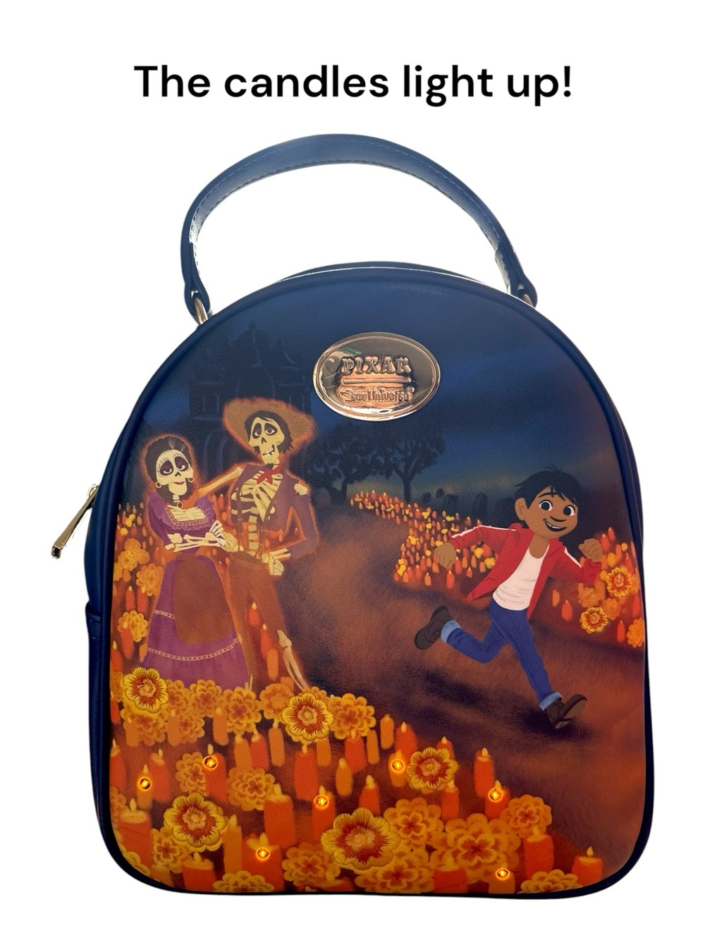 Disney Navy Coco Candlelit Kids Backpack